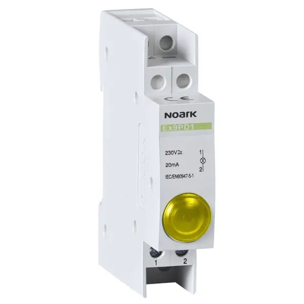 Noark 102438 Ex9PD1y 230V AC/DC Světelné návěstí, 230V AC/DC, 1 žlutá LED Dokud Zásoby Vydrží