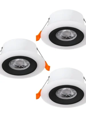 Nejprodávanější Zápustné svítidlo EGLO CALONGE 3x4,8W 1860lm 3000K bílá černá set 3ks 900915
