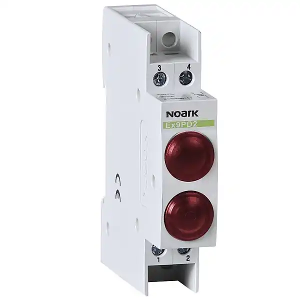 Bezpečná Platba Noark 102483 Ex9PD2rr 230V AC/DC Světelné návěstí, 230V AC/DC, 1 červená LED a 1 červená LED