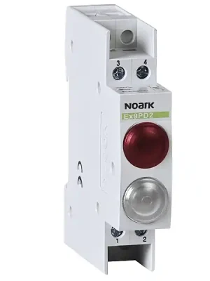 Akce Noark 102498 Ex9PD2rw 230V AC/DC Světelné návěstí, 230V AC/DC, 1 červená LED a 1 bílá LED