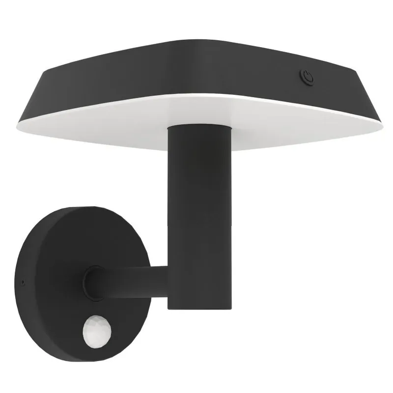 Nástěnné solární svítidlo EGLO DREOLI 8,5W 970lm 3000K senzor IP44 černá 901071 Sleva