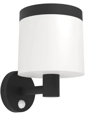 Sleva Nástěnné solární svítidlo EGLO PANTETE 7,5W 790lm 3000K senzor IP44 černá 901076