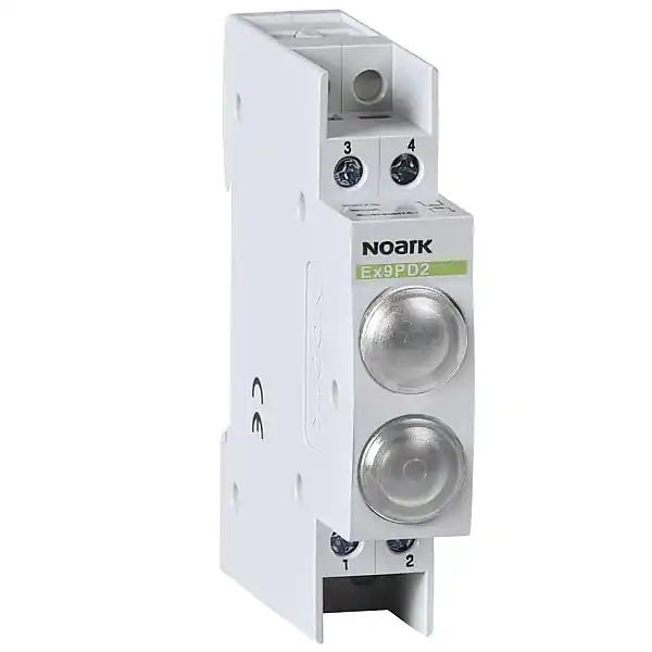 Finální Výprodej Noark 102528 Ex9PD2ww 230V AC/DC Světelné návěstí, 230V AC/DC, 1 bílá LED a 1 bílá LED