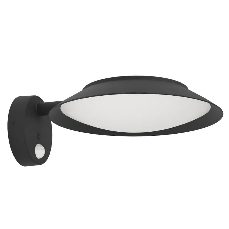 Ihned K Objednání Nástěnné solární svítidlo EGLO CERRISI 7W 800lm 3000K senzor IP44 černá 901079