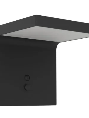 Nástěnné solární svítidlo EGLO SPIANTE 6,5W 800lm 4000K senzor IP44 černá 901082 Výprodej