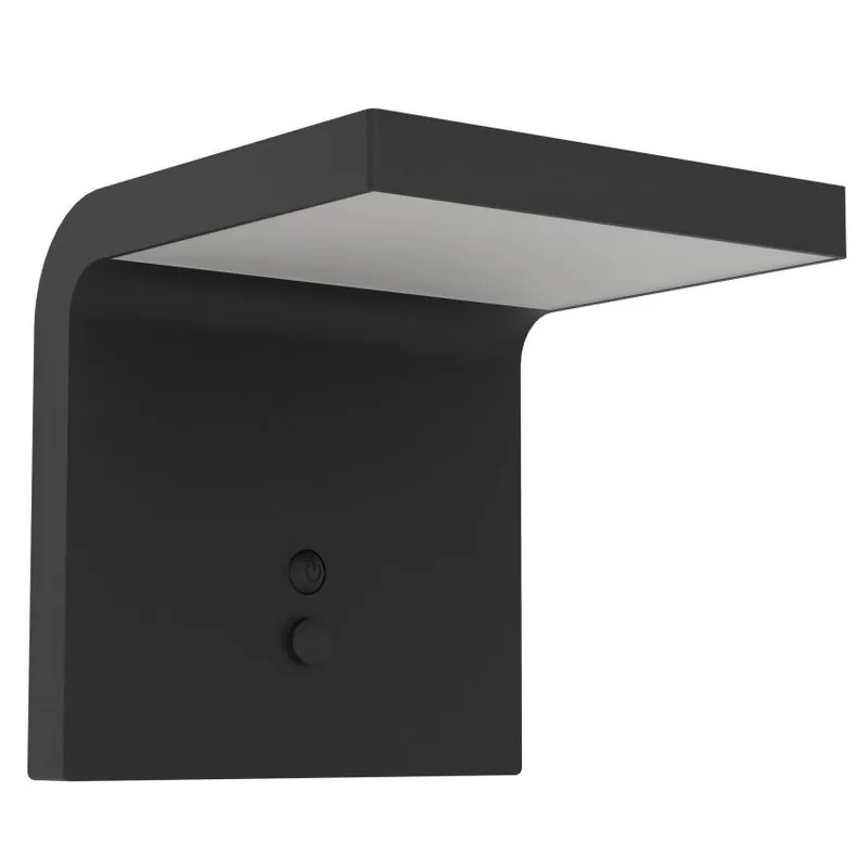 Nástěnné solární svítidlo EGLO SPIANTE 6,5W 800lm 4000K senzor IP44 černá 901082 Výprodej