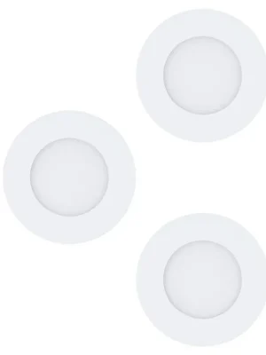 Finální Výprodej Zápustné svítidlo EGLO FUEVA 1 3x2,8W 1050lm 3000K IP20 kruh bílá set 3ks 98633