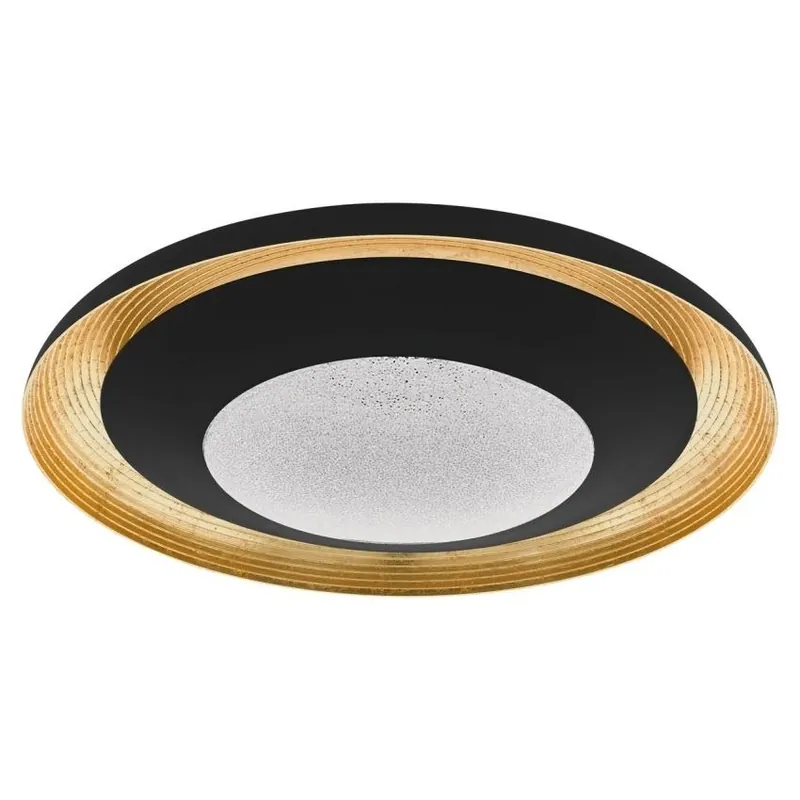 Stropní svítidlo EGLO CANICOSA 2 39W 5250lm 2700-6500K TW černá zlatá 98685 Vysoce Kvalitní