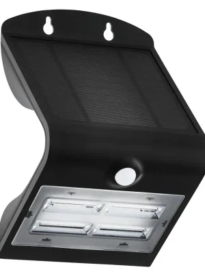 Venkovní nástěnné svítidlo EGLO LAMOZZO 3,2W 440lm 3455K IP54 senzor černá plast 900255 Značkový