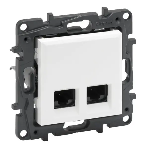 LEGRAND 863160 Niloé STEP Datová dvojitá zásuvka 2xRJ45 C5E UTP bílá Hit Sezóny