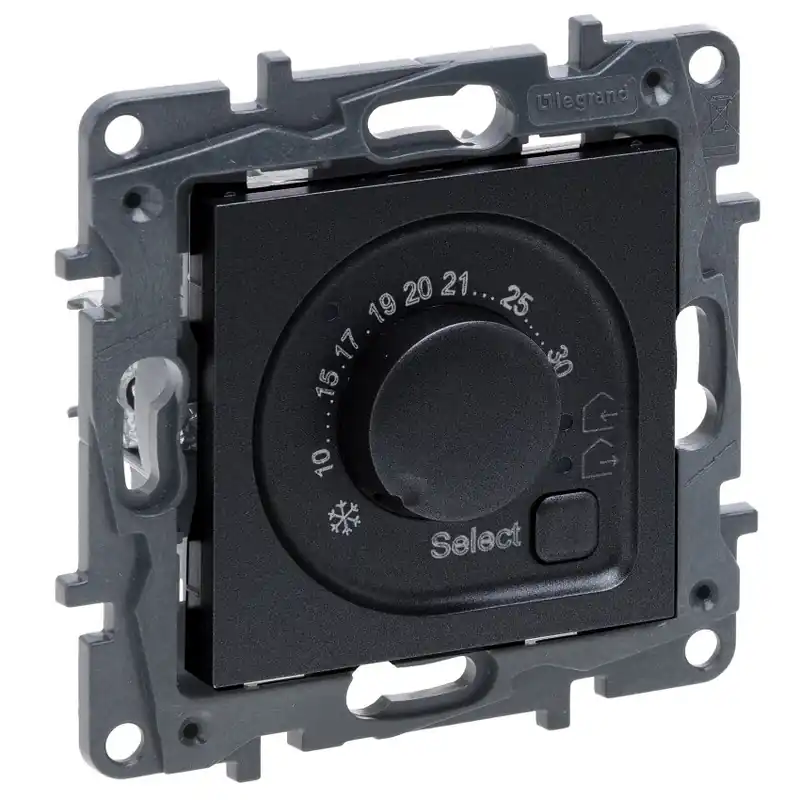 LEGRAND 863541 Niloé STEP Pokojový termostat černý Cenově Výhodný