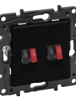 LEGRAND 863586 Niloé STEP Zásuvka reproduktorová dvojitá černá Vrácení Zdarma