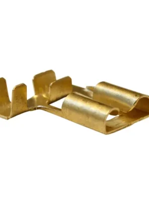 Tracon CSH09B Neiz. mosazné lis. dut. ploché pocínované, s bočním přip. 7,7×0,8mm, 1-2,5mm2, 90° Super Cena
