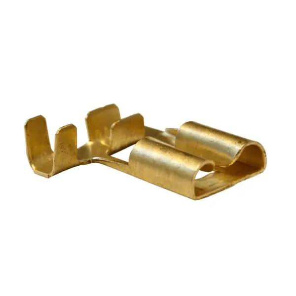 Tracon CSH09B Neiz. mosazné lis. dut. ploché pocínované, s bočním přip. 7,7×0,8mm, 1-2,5mm2, 90° Super Cena