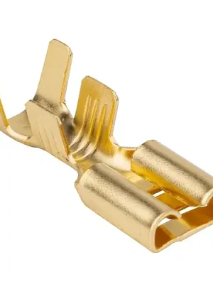 Tracon CSH6-2 Neizolované mosazné lisovací dutinky ploché 6,3×0,8mm, 4-6mm2 Rychlé Dodání