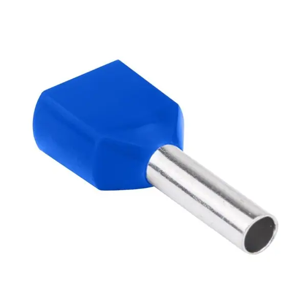 Akční Cena Tracon E16I Dvojité izolované lisovací dutinky, modré 2×2,5mm2, l=13mm