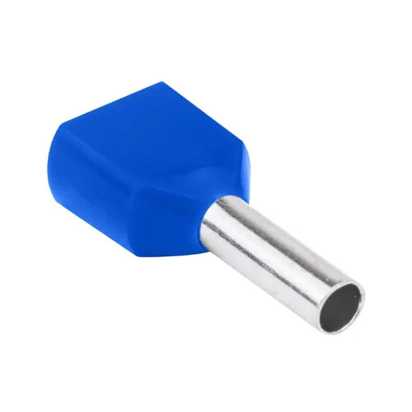 Tracon E16IR Dvojité izolované lisovací dutinky, modré 2×2,5mm2, l=10mm Horká Nabídka