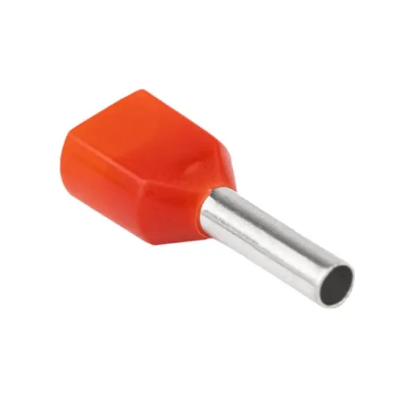 Tracon E90IH Dvojité izolované lisovací dutinky, červené 2×1mm2, l=10mm Top Prodej