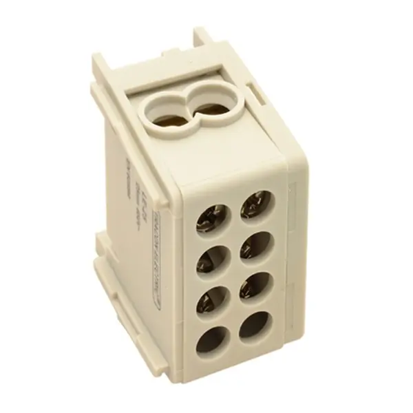 Tracon FLE-16 Rozvodná odbočná svorka, šedáprůběžná 2×16mm2 / 2×16mm2, 400VAC, 76A Levný