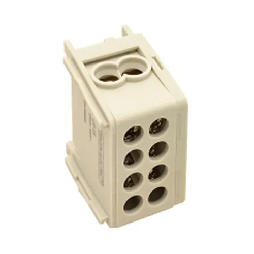 Tracon FLE-25 Rozvodná odbočná svorka, šedáprůběžná 2×25mm2 / 2×25mm2, 400VAC, 101A Novinka