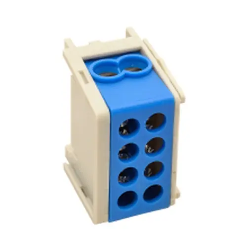 Značkový Tracon FLE-25K Rozvodná odbočná svorka, modráprůběžná 2×25mm2 / 2×25mm2, 400VAC, 101A