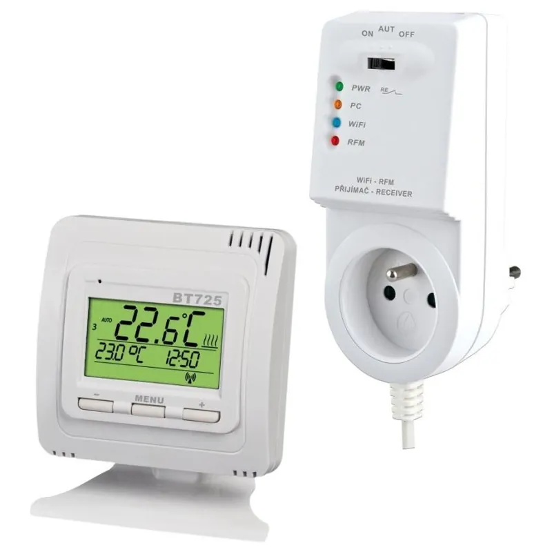 Bezdrátový termostat ELEKTROBOCK BT725 s WiFi modulem Akce