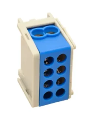 Akce Tracon FLE-35/25K Rozvodná odbočná svorka, modráprůběžná 1×35+1×25mm2/1×35+1×25mm2, 400VAC, 125A