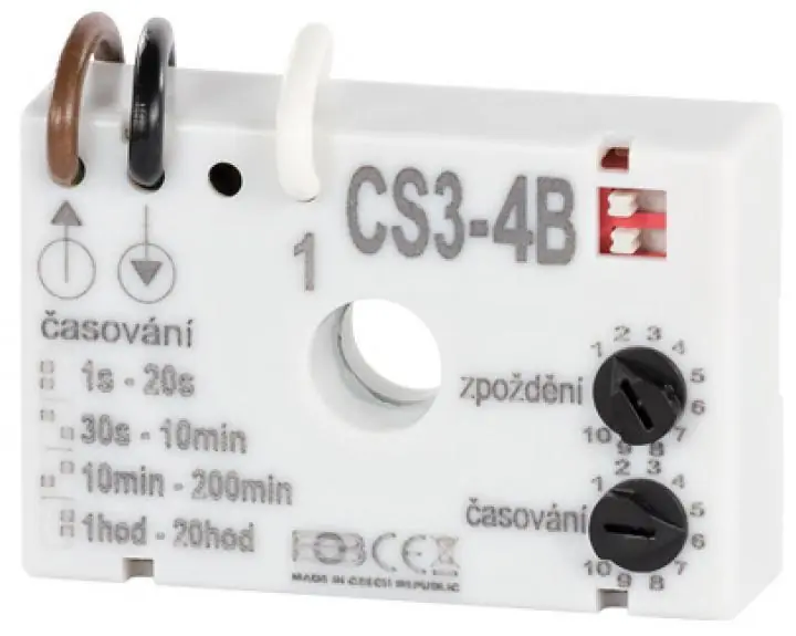 Autentický Časový spínač ELEKTROBOCK CS3-4B pro ventilátory