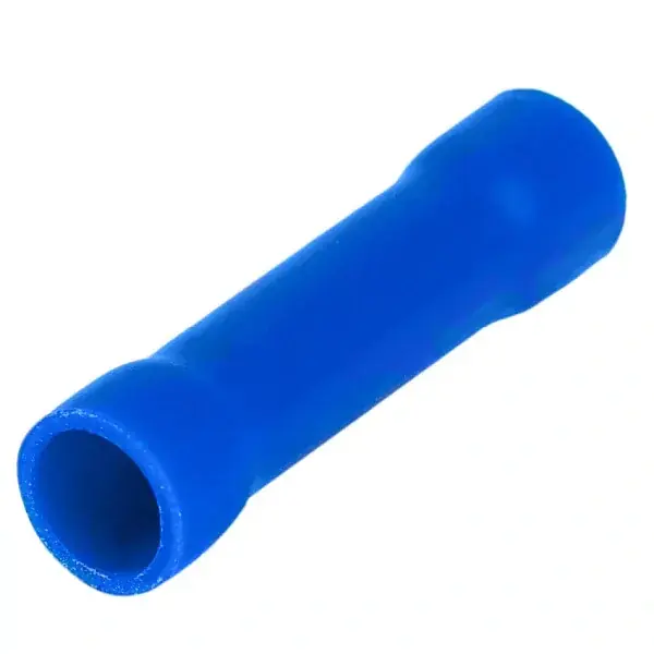 Zlevněný Tracon KTH Izolované Cu lisovací spojky, modré, pocínované 2,5mm2, (L=25mm, d1=2,7mm), PVC