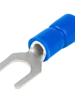 Tracon KV3 Izolované Cu lisovací vidlice, modré, pocínované 2,5mm2, M3, (d1=2,3mm, d2=3,6mm), PVC Tovární Cena