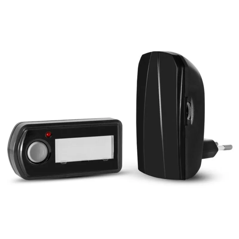 Must-Have ELEKTROBOCK ZVONEK BEZDRÁT. BZ11 230V 1XPŘÍJMAČ 1XVYSÍLAČ ČERNÁ, 1116