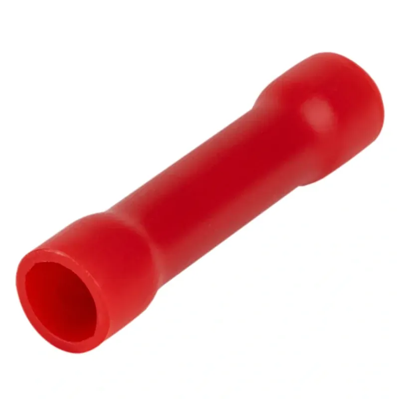 Aktuální Tracon PTH Izolované Cu lisovací spojky, červené, pocínované 1,5mm2, (L=25mm, d1=2mm), PVC
