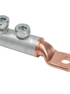 Super Cena Tracon RA95-150CS12 Neizolované Cu-Al kabelové oko šroubovací s trhací hlavou 95-150mm2,2×M12
