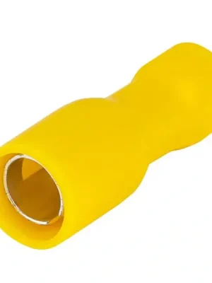 Tracon SHA4 Izolované Cu lisovací konektory, žluté, pocínované 6mm2, (d1=3,5mm, d2=5mm), PVC Jen Po Omezenou Doba