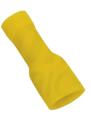 Nejprodávanější Tracon STCSH6 Celoizolované Cu lisovací kolíky ploché, žluté 6mm2, 6,3×0,8 mm