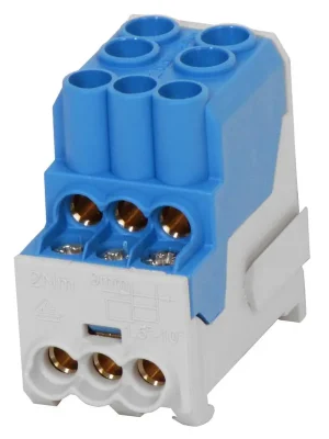 Blok pro rozdělení fází ELEMAN UVB 100 N, 1pól., 101A, 1000V 1003165 na DIN, modrý Nejlepší Cena