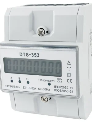 ELEMAN ELEKTROMĚR DTS 353-L X/5A, 4,5M, LCD, 3F, 1-SAZ., NEPŘÍMÉ MĚŘ. 8970 Akční Cena