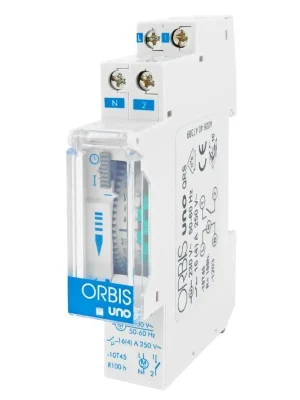 Spínací hodiny ORBIS UNO QRS ELEMAN analog., týdenní, 1M se zálohou, šedé, na DIN lištu, 1000815 Odeslání Ihned