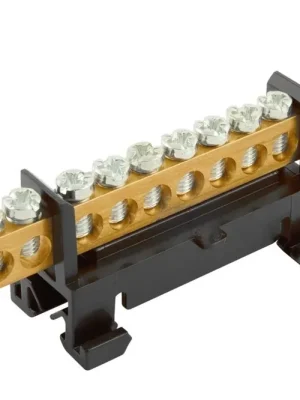 Sleva ELEMAN MŮSTEK L 15 15X16MM2 NEKRYTÝ IP00 ČERNÝ 63A NA DIN 1000086