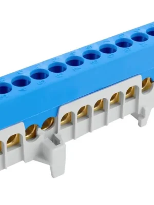 Můstek ELEMAN N 15-F2 (svorkovnice 15x16mm2) IP20, 63A modrý, na DIN 1001290 Výprodej