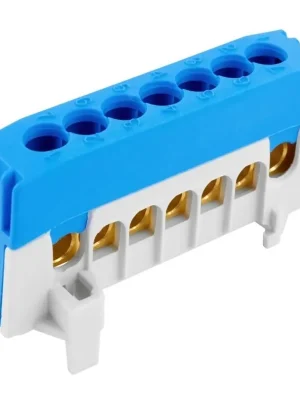 Můstek ELEMAN N 7-F2 (svorkovnice 7x16mm2) IP20, 63A modrý, na DIN 1001270 Oblíbený