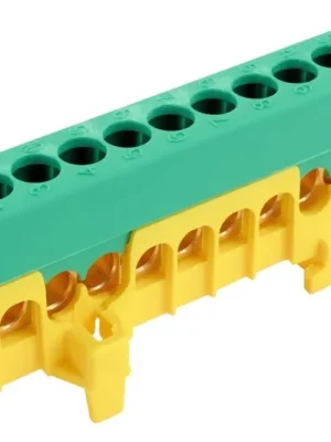 Oblíbený Můstek ELEMAN PE 12-F2 (svorkovnice 12x16mm2) IP20, 63A zeleno-žlutý, na DIN 1001310