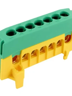 Cenová Bomba Můstek ELEMAN PE 7-F2 (svorkovnice 7x16mm2) IP20, 63A zeleno-žlutý, na DIN 1001300