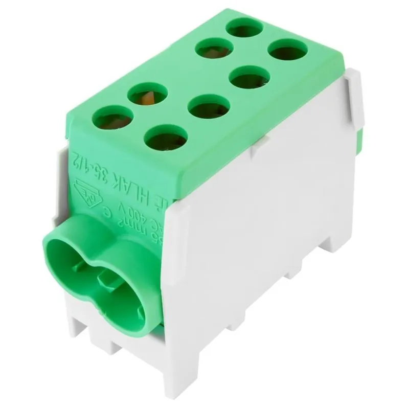 Hit Sezóny ELEMAN SVORKA HLAK 35 1/2 M2 125A 1PÓL. AL/CU IP20 ZELENÁ ŘADITEL. 3123