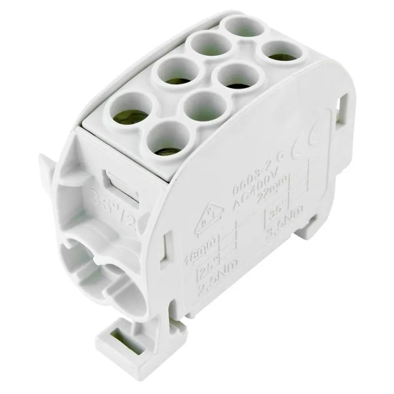 Svorkovnice rozbočovací HLAK 35//1 C L ELEMAN 125A 1pól CU IP20 1003120 šedá na DIN 3120 Pouze Dnes