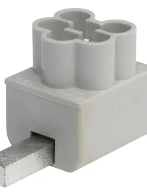 Svorka připojovací ELEMAN AS-3x16 SNS jazýček (kolík) pro Al/Cu vodiče 3x16mm2, 1modulová, šedá 1079501 Odeslání Ihned