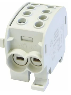 Značkový ELEMAN SVORKA ROZBOČ. ŠEDÁ HLAK 70//1 C L, 160A, 1PÓL., CU, IP20, NA DIN 3167