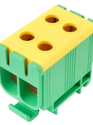 ELEMAN SVORKA UK 50/2 PE, 160A, 1PÓL., AL/CU, KRYTÁ, ZEL.-ŽL., NA DIN 6615 Ihned K Objednání