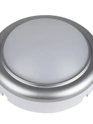 Tracon LHLMKS8NW Průmyslové prachotěsné LED svítidlose stříbrným lemem,kulaté 230 V, 50 Hz, 8 W, 4000 K, 560 lm, IP54, ABS+PC, EEI=G Nejprodávanější