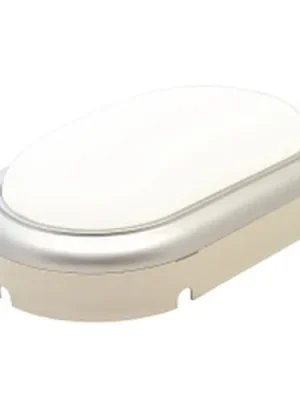 Tracon LHLMOS15NW Průmyslové prachotěsné LED svítidlose stříbrným lemem,oválné 230 V, 50 Hz, 15 W, 4000 K, 1050 lm, IP54, ABS+PC, EEI=G Rychlé Dodání